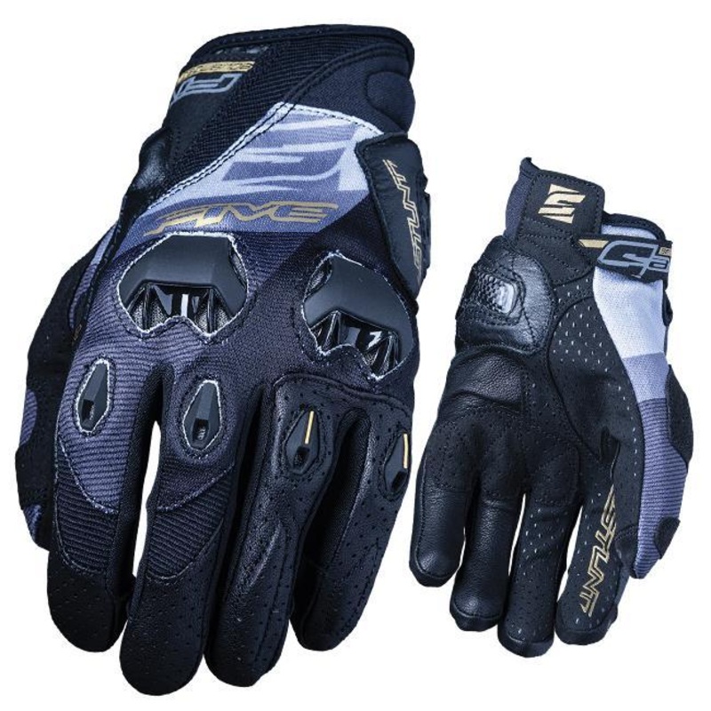 Five Stunt EVO Replica Spread Gold Road Gloves Size XL